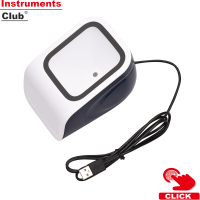 Instruments 1D 2D QR Desktop Barcode Scanner แพลตฟอร์มแฮนด์ฟรี USB เครื่องอ่านบาร์โค้ดสแกนเนอร์ Plug &amp; Play ใช้งานร่วมกับหน้าต่างระบบ Android ขนาดใหญ่การสแกนหน้าต่าง