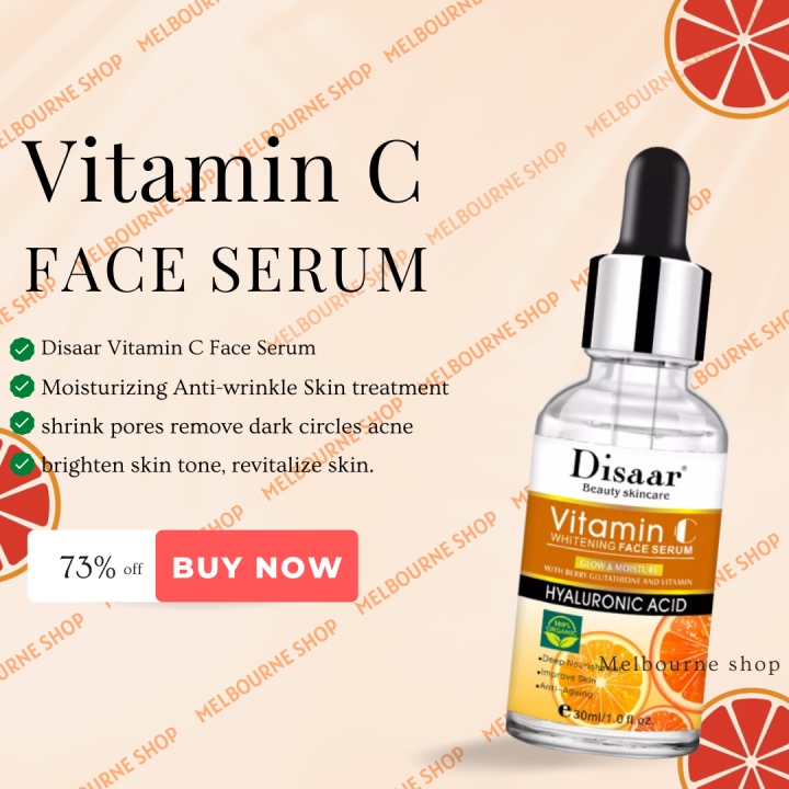 DISAAR Vitamin C Face Serum with Hyaluronic Acid Whitening Face Serum