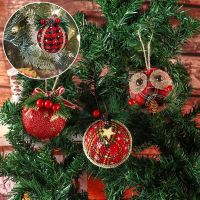6/8cm Christmas Ball Pendant Christmas Tree Ornaments Hanging Balls Xmas Tree Decorations Kids Gifts Navidad 2022 New Year