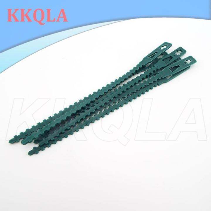 qkkqla-50pcs-plastic-plant-cable-ties-reusable-tools-garden-grow-kit-tree-climbing-support-gardening-planter-13-5cm-17cm