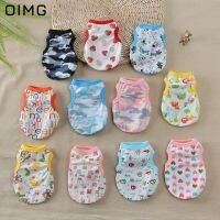 OIMG Summer Breathable Dog Tank Top Cartoon Cat Dog T-shirt For Samll Dogs Clothes French bulldog Chihuahua Clothes Pet Outfit Clothing Shoes Accessor