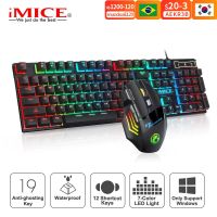 ขายดีที่สุด bnfg330 - / RGB Gaming Keyboard Gamer Keyboard และ Mouse พร้อม Backlight USB 104 Keycaps แบบมีสายเหมาะกับการทำงานคีย์บอร์ดรัสเซียสำหรับแล็ปท็อปพีซี