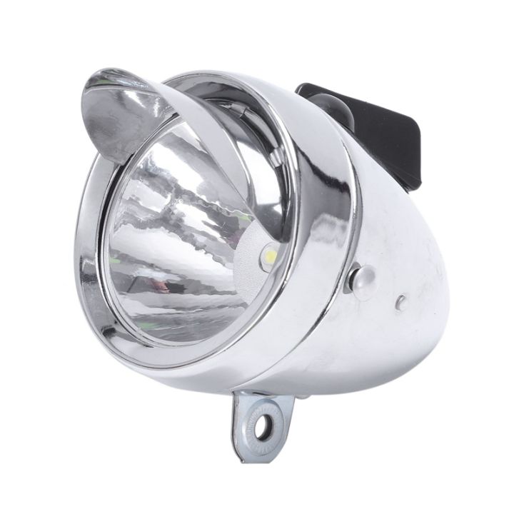 bicycle-hat-lamp-bike-front-light-retro-headlights-metal-silver-6led-waterproof-headlights-riding-equipment-bicycle-accessories