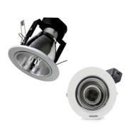 Chóa đèn lon âm trần 66662, 66663 lỗ cắt 90mm, 100mm đui E27 Philips chính