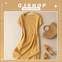 QJshop เดรสคอสีสุดสวย?สีพื้นๆดูสบายตามากๆมองจากตรงไหนก็ได้?แฟชั่นกำลังมาแบบกลางคุณแม่มือใหม่ ?ต้องมีติดตู้แล้วน้าา