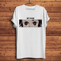 Kamado Tanjirou Eyes Anime Tshirt Men White T Shirt Demon Slayer Kimetsu No Yaiba