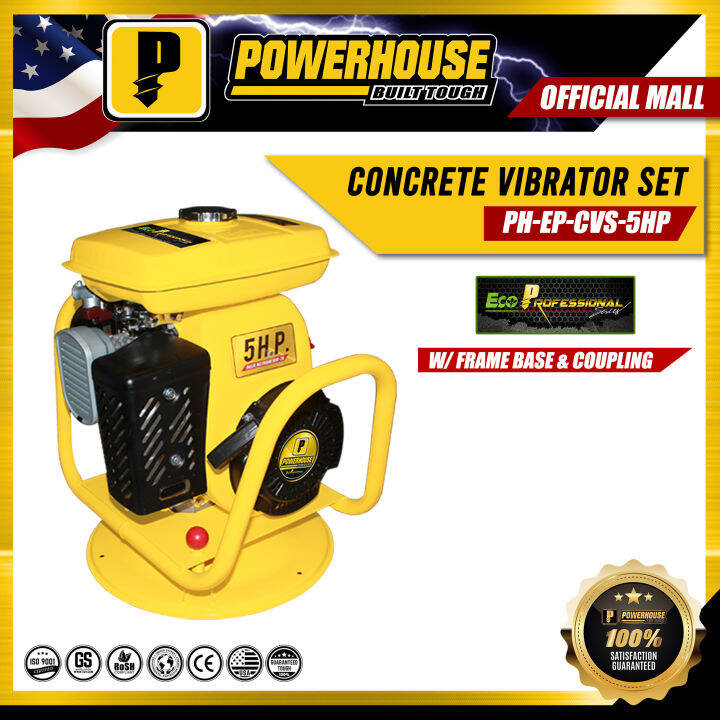 POWERHOUSE 5HP INDUSTRIAL ECO PROFESSIONAL SERIES Concrete Vibrator Set