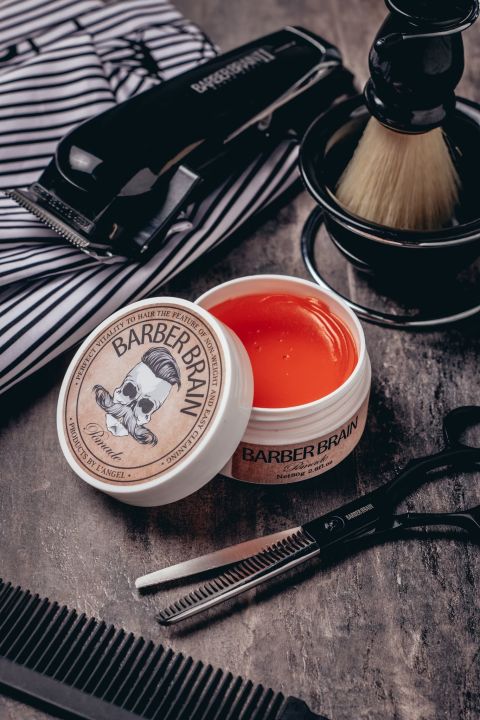 barber-brain-pomade-ผลิตภัณฑ์จัดแต่งทรงผม-โพเมด-สูตรเงา-รุ่น-bb-503