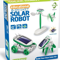 Child STEM Science Fun Explore DIY Small Production Solar Energy Robot Six In One Peculiar Creativity Educational Toys Kids Gift