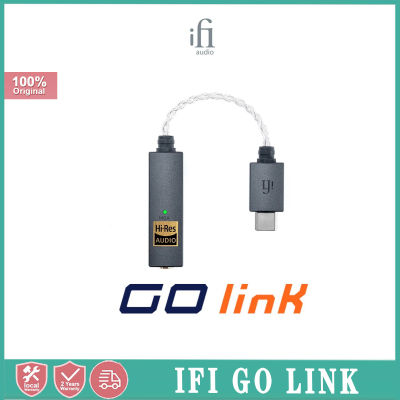 IFi GO Link ดองเกิลเครื่องขยายเสียง DAC หูฟังแบบพกพา USB สมดุลช่วงไดนามิกเพิ่มประสิทธิภาพการถอดรหัสความเพี้ยนของฮาร์มอนิกทั้งหมด