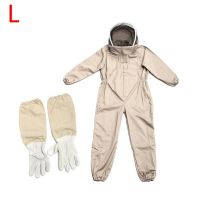 SUN 1Set Professional Ventilated Full Body Beekeeping Bee Keeping Suit With Gloves