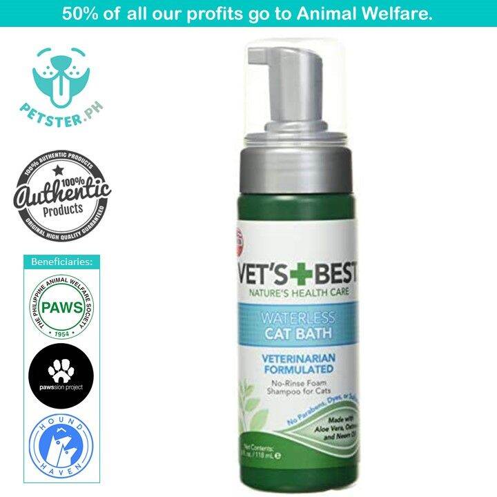Vet's Best Waterless Cat Bath 4oz Lazada PH