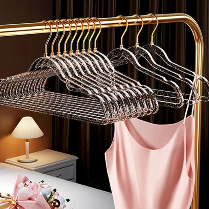10pcs-transparent-clothes-rack-high-end-hanger-for-bedroom-closet-organizer-multifunctional-lightweight