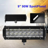 9นิ้ว90W เลนส์5D LED Off Road Vehicle Lighting Bar Spot Working Light SUV ATV 4WD Lamp