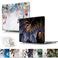 เคสแล็ปท็อปใหม่1ชิ้นเหมาะสำหรับ Apple Macbook Air Pro Retina12นิ้ว13นิ้ว15นิ้ว16นิ้วกันเชื้อราเคสแล็ปท็อปกันกระแทกลายขนนก