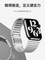 [US W P] ใช้ได้กับสายนาฬิกา Apple iwatch 8 โลหะ Apple Watch สายเหล็กสายสแตนเลสอัลตร้าธุรกิจผู้ชาย 7 หัวเข็มขัดแม่เหล็ก 6 แฟชั่นขั้นสูงที่ถอดออกได้สร้อยข้อมือสุภาพสตรีฤดูร้อน