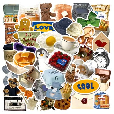 【LZ】 10/30/50pcs Cute Cartoon Stickers Ins Style Kawaii Bear Food Decals For Fridge Laptop Notebook Skateboard Bike Phone Car DIY Toy