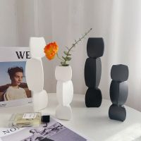 Nordic Ins Ceramic Vase Flower Pot Table Flower Arrangement Container Minimalist Art Vases for Home Decoration Ornaments Gifts