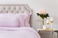 ปลอกผ้านวมสีชมพู Peony ทอ 700 เส้นด้าย Cotton 100% (Duvet cover 700 thread count)