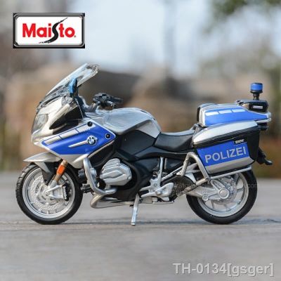 卍✢▼ gsger 1/18 bmw r1200rt polícia motocicleta simulação liga modelo da amortecedores coleção brinquedo carro presente do miúdo