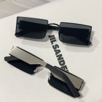 -nmj0615 2023 new square steel leather sunglasses ins mens driving UV protection simple fashion retro sunglasses women