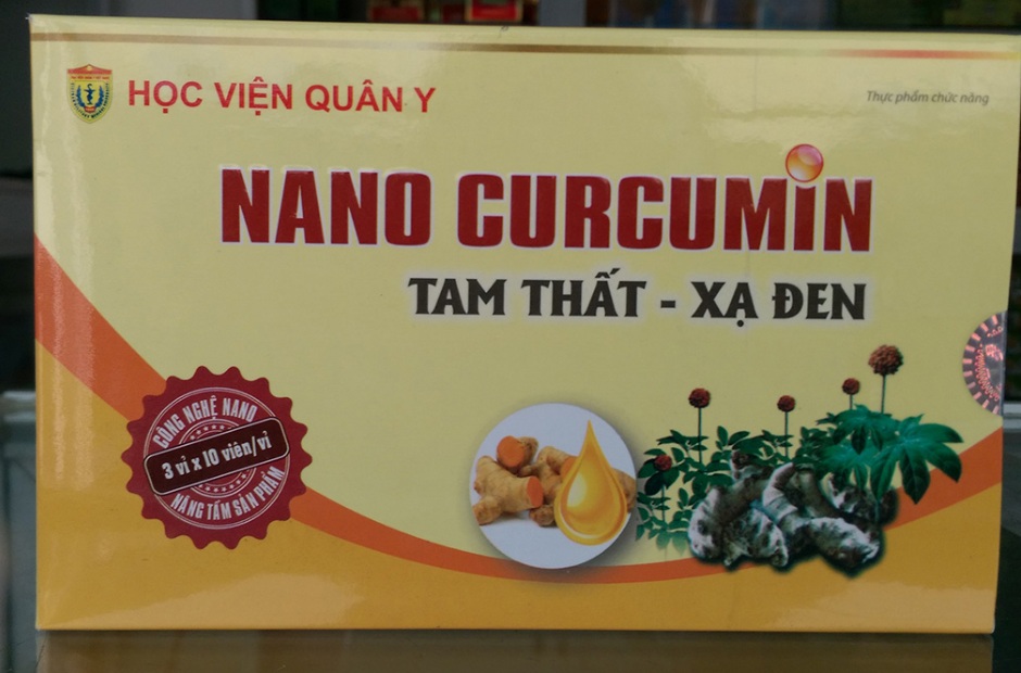 [ CHÍNH HÃNG] Bộ 2 hộp Nano Curcumin Tam Thất Xạ Đen của Học Viện Quân Y
