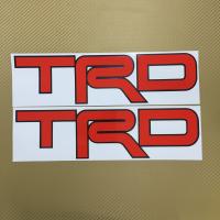 สติ๊กเกอร์ TRD งานสะท้อนแสง ติดรถ Toyota ขนาด* 9 x 33.5 cm ราคาต่อชุด มี 2 แผ่น