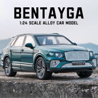 【RUM】1:24 Scale Bentayga Alloy Car Model Light &amp; Sound Effect Diecast Car Toys For Boys Birthday Gift Kids Toys Car Collection