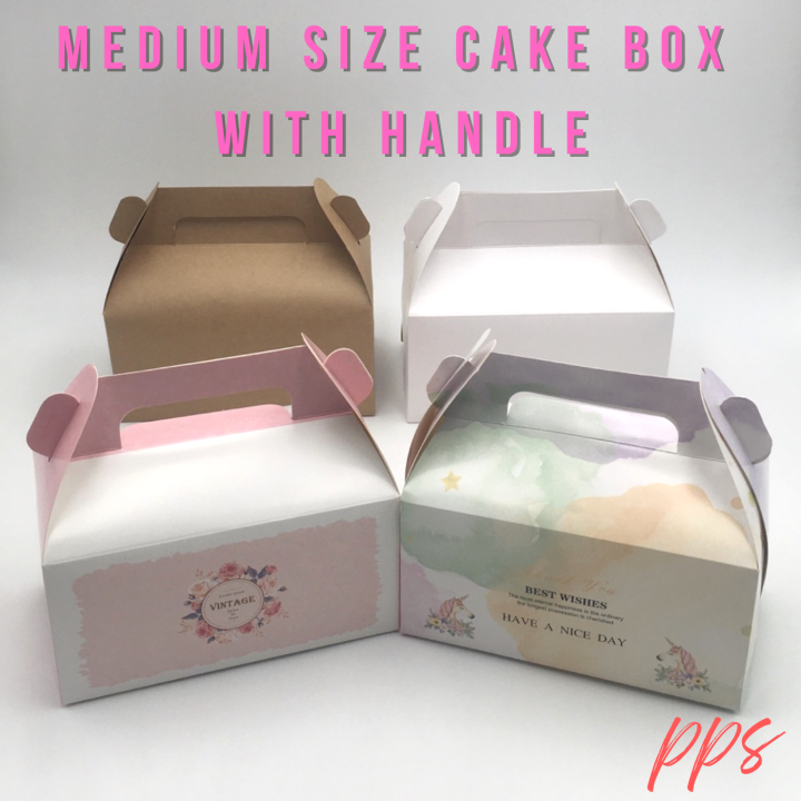 Medium Size Cake Box with Handle20pcs Lazada PH