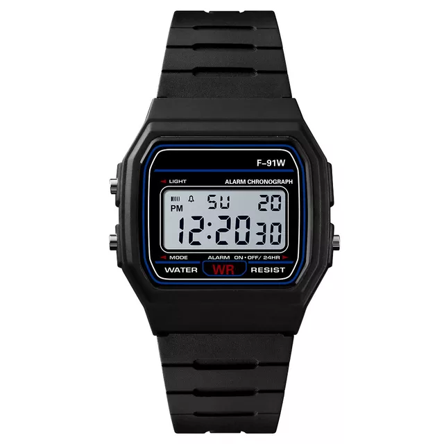 ถูกสุดๆ-นาฬิกา-นาฬิกาแฟชั่น-x-gear1-นาฬิกาข้อมือผู้ชาย-สายเรซิ่น-รุ่น-f-91w-black-ปฏิทิน-นาฬิกาจับเวลา-นาฬิกานักเรียน