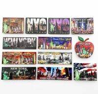 ❁✙☾ USA New York ceramics Fridge Magnets Tourism Souvenir Refrigerator Magnetic Sticker Decoration Collection Gift