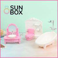 SUN BOX สไตล์ยุโรป เฟอร์นิเจอร์ขนาดเล็ก อุปกรณ์ถ่ายภาพ โมเดลฉาก ห้องน้ำบ้านตุ๊กตา อุปกรณ์ตุ๊กตา อ่างอาบน้ำอ่างล้างหน้า ห้องน้ำขนาดเล็ก