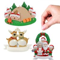 Christmas Tree Resin Family Ornament DIY Christmas Pendants For Family Christmas Tree Decorations Navidad Home Hanging Decorate Christmas Ornaments