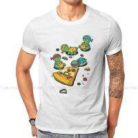 Kawai Tortoise Pizza Lover Tshirt Classic Alternative Mens Clothes Cotton T Shirt