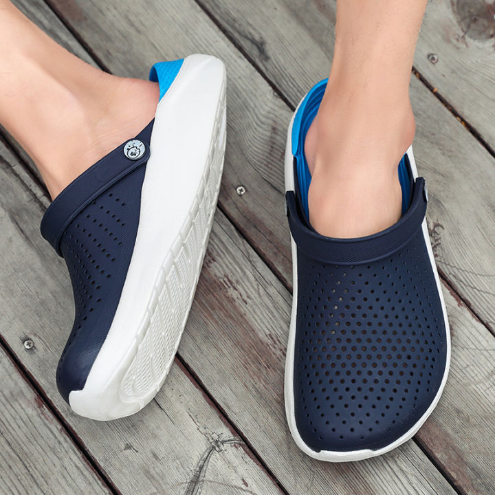 crocs-2023-รองเท้าแตะผู้ชาย-รองเท้าแตะนิ้วเท้าใหญ่ผู้หญิง-รองเท้าครอสโอเวอร์-รองเท้าเพื่อสุขภาพรองเท้าส้นสูง-รองเท้าลําลองผู้หญิง