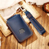 Genuine Leather Car Remote Key Case Cover Holder Keychain For Mazda 3 Axela CX30 CX4 CX5 CX8 2020 Car Accessories