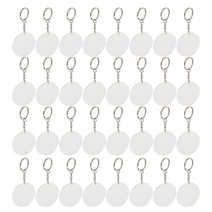 150 Pcs 2 Inches Acrylic Transparent Discs and Key Chains Set, Clear Blank  Acrylic Discs Round for DIY Projects 