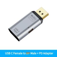 4พัน60เฮิร์ต USB3.1 Type C เพื่อ Dp/hdmi เข้ากันได้ + 100วัตต์ PD อะแดปเตอร์แปลงสำหรับแล็ปท็อป HDTV USB-C อะแดปเตอร์