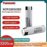 【In-demand】 MotoShark Panasonic 18650 NCR18650BD 3.7V 3200MAh 10A พลังการคายประจุแบตเตอรี่ลิเธียมแบบชาร์จได้1ชิ้นสำหรับพัดลมของเล่นไฟฉายคอมพิวเตอร์