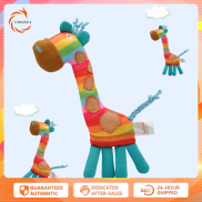 CONUSEA Baby Hand Toy Hand Grasping Plush Giraffe Rattles Animal Colourful