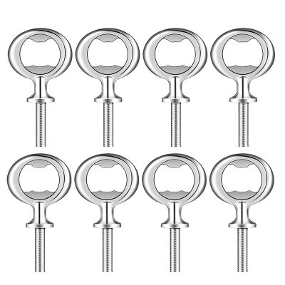 8 Pieces Bottle Opener Kit Metal Bottle Opener DIY Craft Beer Bottle Opener Blank Bottle Opener