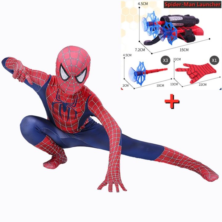 New Year's Children SpiderMan Bodysuit Halloween Superhero Cosplay
