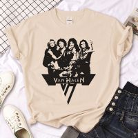 เสื้อยืดเสื้อยืดvan Halen ดีไซน์เนอร์สำหรับผู้หญิงเสื้อยืดกราฟิกสำหรับผู้หญิง