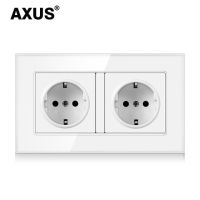 Axus ช่องเสียบ Usb มาตรฐาน Eu,เต้าเสียบคู่คุณภาพ16a แผงพลังงาน Ac 110 ~ 250V 146Mm * 86Mm เต้าเสียบไฟ Usb กรอบติดผนังคู่