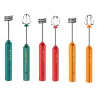 USB Rechargeable Electric Whisk Egg Beater Handheld Coffee Blender Household Milk Shaker Mixer Frother Foamer