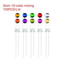 Special Offers F3 10 Colors 3MM Round LED Light Diode Green/Yellow/Blue/White/Red/Warm White/Orange/Purple/Pink/Yellow Green LED Kit