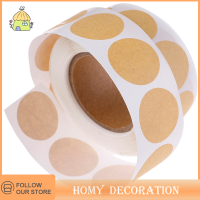 Shao 500ชิ้น/เซ็ตสติกเกอร์สติกเกอร์สติกเกอร์ BLANK round CRAFT ป้ายสติกเกอร์ DIY สำหรับแพคเกจ