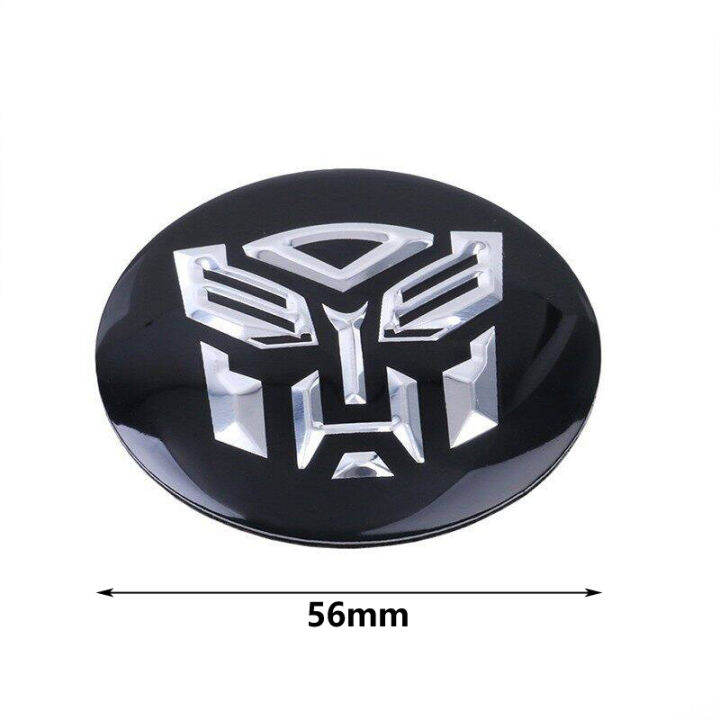 4pcs-56mm-transformers-autobots-decepticons-ศูนย์ล้อรถสติกเกอร์สติ๊กเกอร์ติดล้อหมวกสติกเกอร์