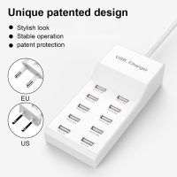 10 พอร์ต USB Charger HUB Multi USB Charging Station Dock Desktop