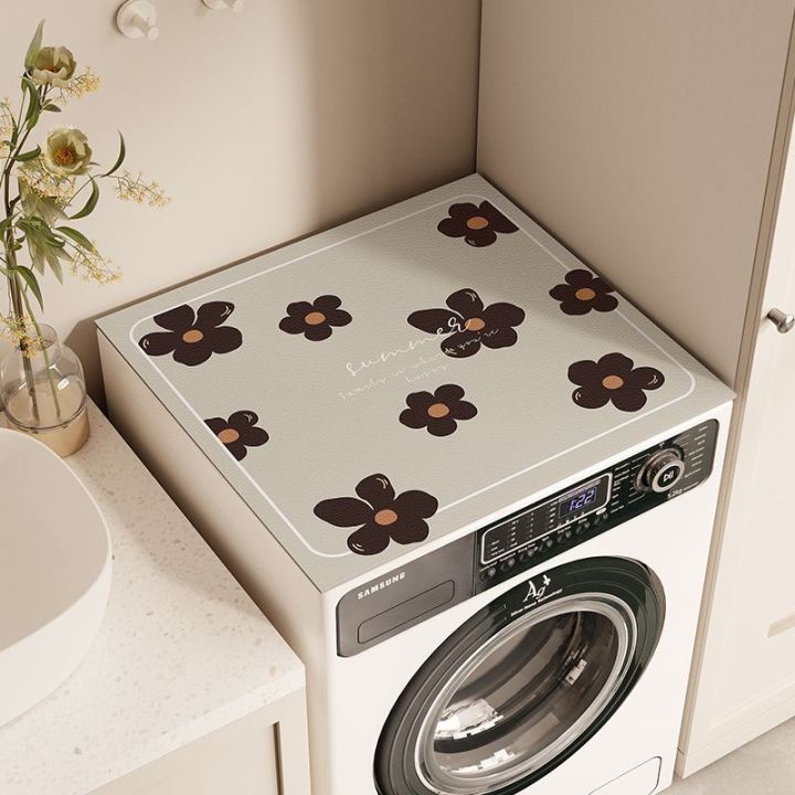 m-q-s-ผ้าคลุมเครื่องซักผ้า-ผ้าคลุมกันฝุ่น-ฝาครอบเครื่องซักผ้าฝาครอบตู้เย็นกันน้ำเสื่อหนังฝาครอบ-50-50cm